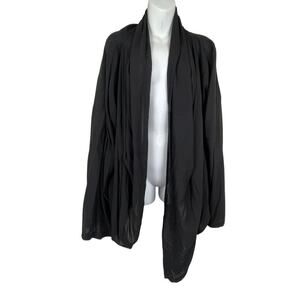 Ivan Grudahl Copenhagen Shrug Open Front Jersey Black Oversized Size 40‎ XL